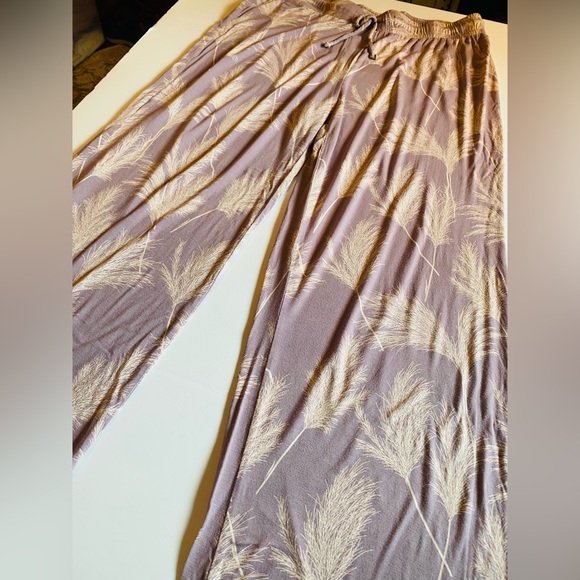 Honey Dew Intimates Lavender Palms Print Pajama Loungewear Set Size X-Large - Picture 4 of 7